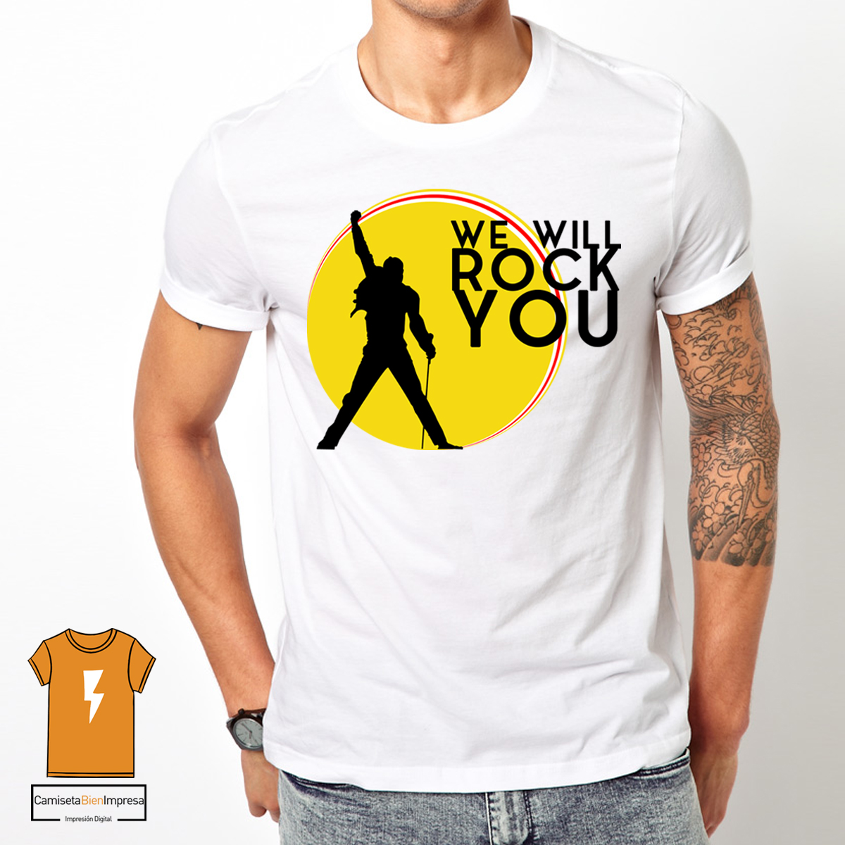 We Will You Camiseta Bien Impresa