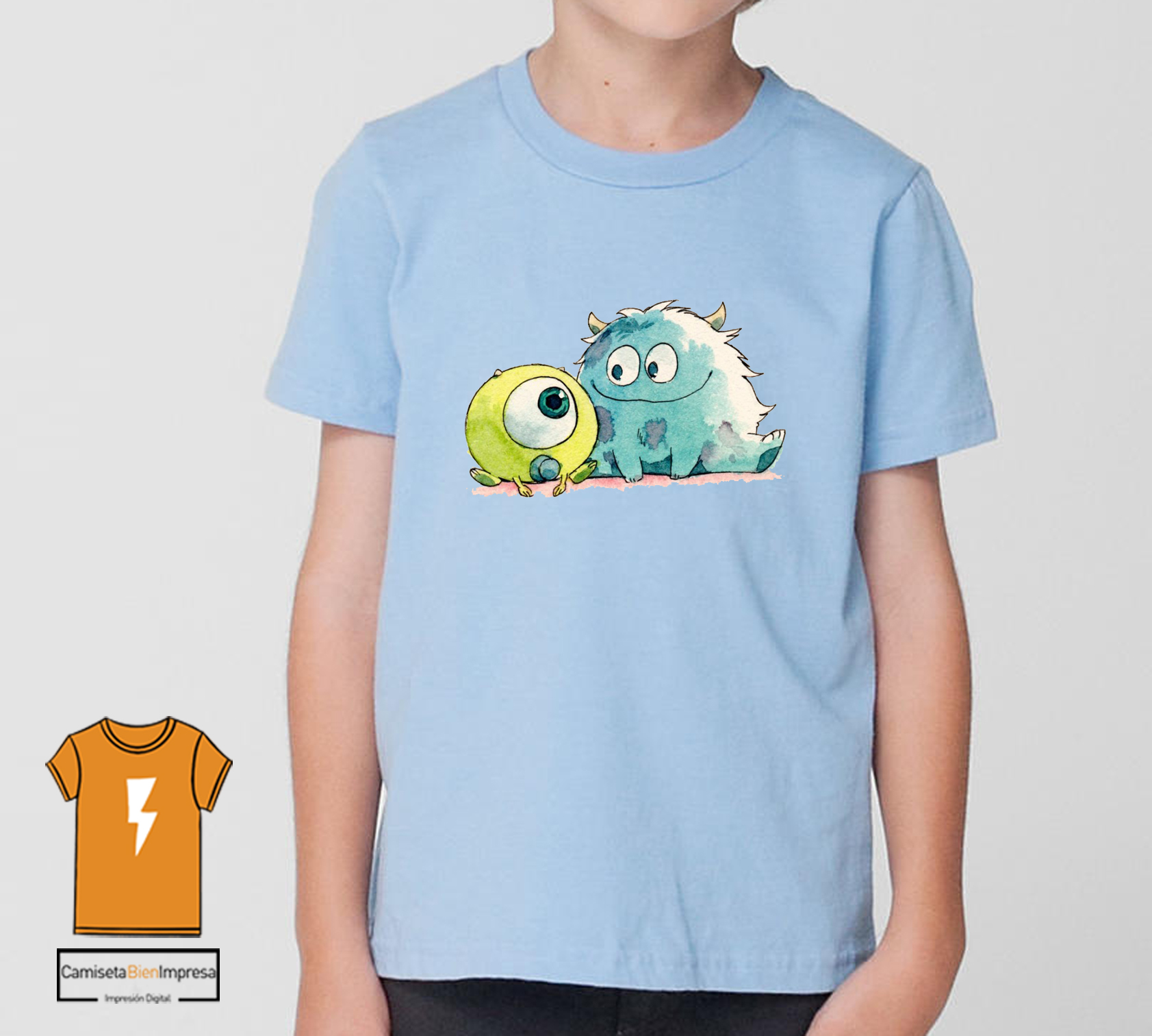 camiseta boo monstruos sa